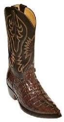 HAND MADE BROWN CROCODILE WESTERN  COWBOY/COWGRIL BOOTS