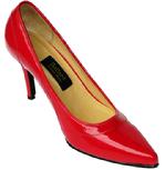 WOMEN�S CUSTOM HANDMADE RED PATENT LEATHER PUMPS WIDE EE