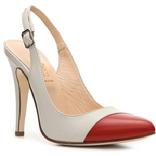 WOMEN�S SPECTATORS red/ white cap toe leather pumps  TWO TONE SHOES