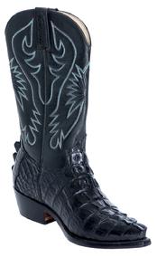 HAND MADE MEN/WOMENS ALLIGATOR WESTERN COWBOY BOOTS COWBOY/COWGRIL BOOTS BLACK