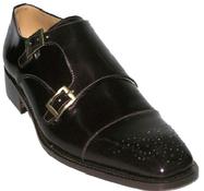 MEN�S CUSTOM MADE SQUARE TOE LEATHER SHOES