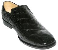 CUSTOM HANDMADE BLACK ALLIGATOR MEN�S SHOES