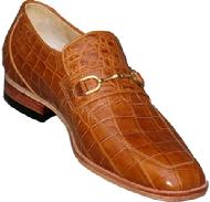MEN�S CUSTOM MADE ALLIGATOR BELLY SHOES BUCKLE/