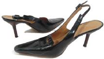 WOMENS NARROW TOE LEATHER SLINGBACK PUMP CUSTOM MADE BESPOKE SHOES