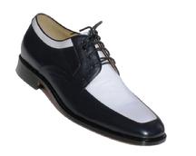 Custom Handmade navy blue and white two tone men�